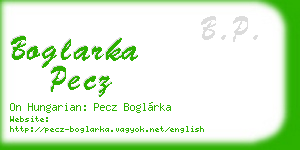 boglarka pecz business card