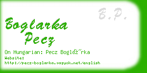 boglarka pecz business card